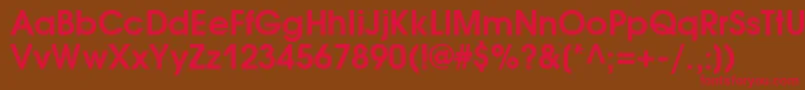 AvantgardecttBold Font – Red Fonts on Brown Background