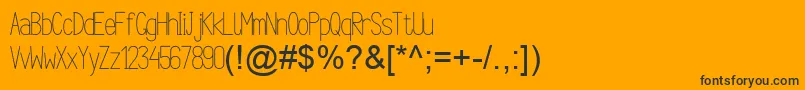 ArgocksazViper78РћР±С‹С‡РЅС‹Р№ Font – Black Fonts on Orange Background