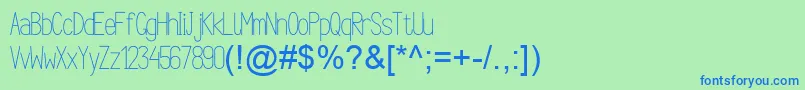 ArgocksazViper78РћР±С‹С‡РЅС‹Р№ Font – Blue Fonts on Green Background