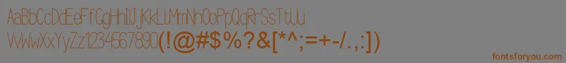 Lisätietoja ArgocksazViper78Обычный-fontista ArgocksazViper78Обычный-fontti – ruskeat fontit harmaalla taustalla