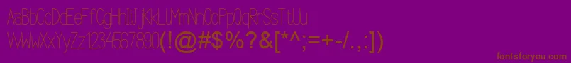 ArgocksazViper78РћР±С‹С‡РЅС‹Р№ Font – Brown Fonts on Purple Background