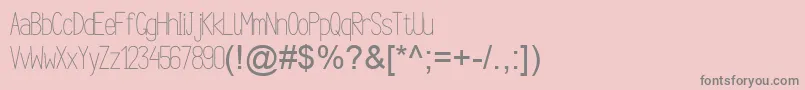 ArgocksazViper78РћР±С‹С‡РЅС‹Р№-Schriftart – Graue Schriften auf rosa Hintergrund