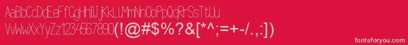 ArgocksazViper78РћР±С‹С‡РЅС‹Р№-Schriftart – Rosa Schriften auf rotem Hintergrund