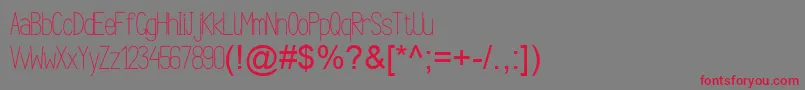 ArgocksazViper78РћР±С‹С‡РЅС‹Р№ Font – Red Fonts on Gray Background