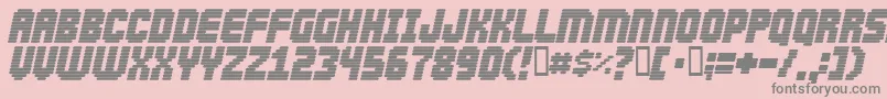 Abduction2000 Font – Gray Fonts on Pink Background