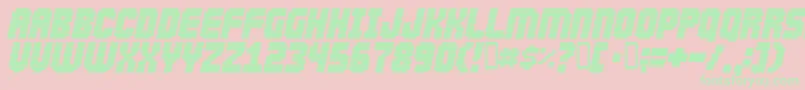 Abduction2000 Font – Green Fonts on Pink Background