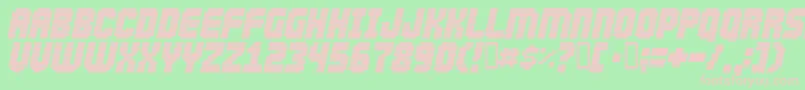 Abduction2000 Font – Pink Fonts on Green Background