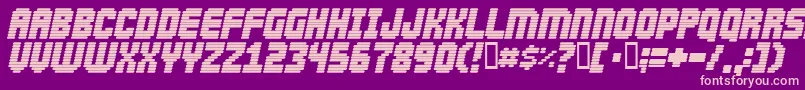 Abduction2000 Font – Pink Fonts on Purple Background