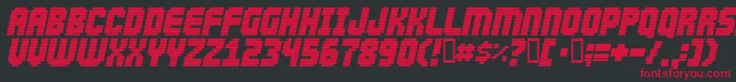 Abduction2000 Font – Red Fonts on Black Background