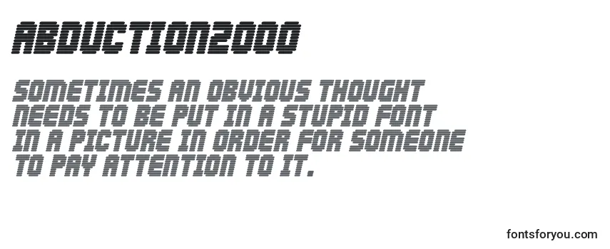 Шрифт Abduction2000