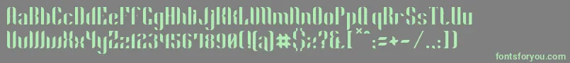 Шрифт Phyllon – зелёные шрифты на сером фоне