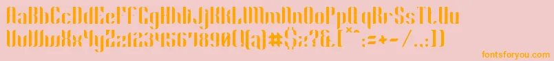 Phyllon Font – Orange Fonts on Pink Background