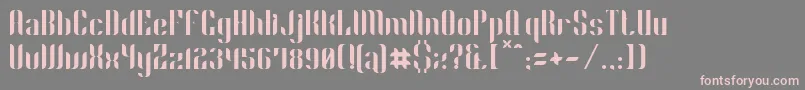フォントPhyllon – 灰色の背景にピンクのフォント