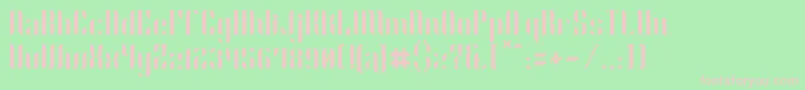 Phyllon Font – Pink Fonts on Green Background