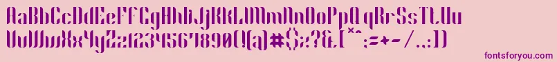 Phyllon Font – Purple Fonts on Pink Background