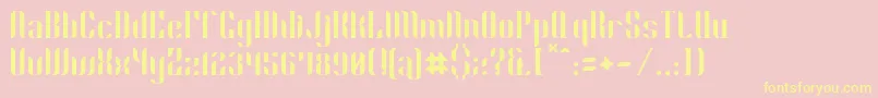 Phyllon Font – Yellow Fonts on Pink Background