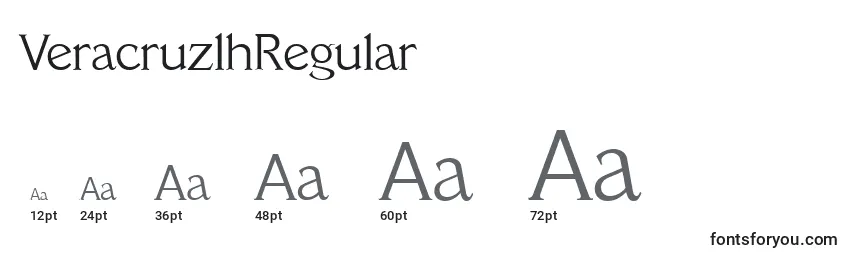 VeracruzlhRegular Font Sizes