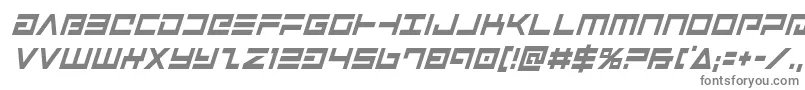フォントAvengercondital – 白い背景に灰色の文字