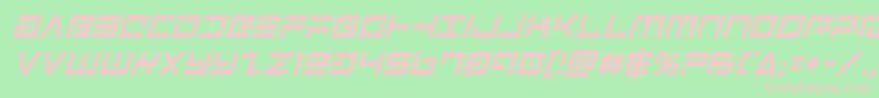 Шрифт Avengercondital – розовые шрифты на зелёном фоне