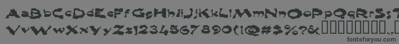Shlophappy Font – Black Fonts on Gray Background