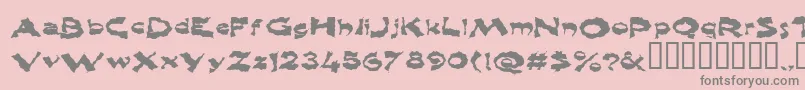 Shlophappy Font – Gray Fonts on Pink Background