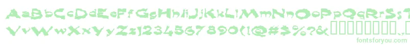 Shlophappy Font – Green Fonts on White Background