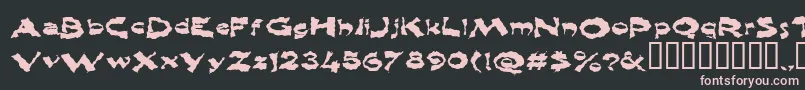 Shlophappy Font – Pink Fonts on Black Background