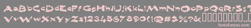 Shlophappy Font – Pink Fonts on Gray Background
