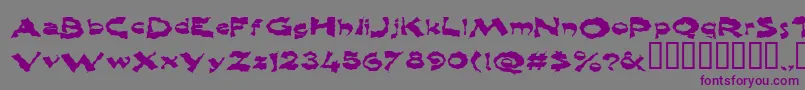 Shlophappy Font – Purple Fonts on Gray Background