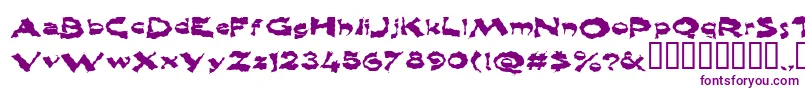 Шрифт Shlophappy – фиолетовые шрифты на белом фоне