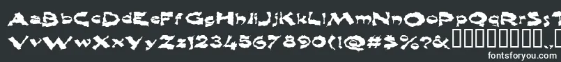Shlophappy Font – White Fonts on Black Background