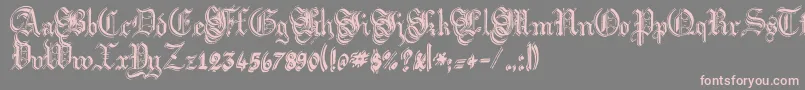 ArgorFlahmScaqh Font – Pink Fonts on Gray Background