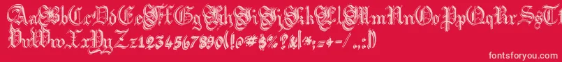 fuente ArgorFlahmScaqh – Fuentes Rosadas Sobre Fondo Rojo