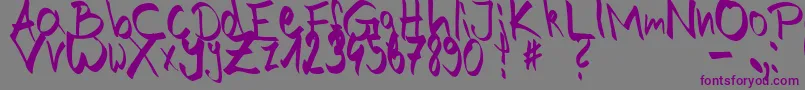 More about HandOfJoe Font HandOfJoe Font – Purple Fonts on Gray Background