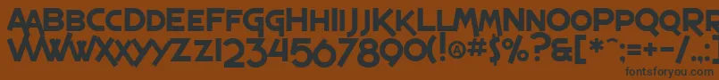 SfEspressoShack Font – Black Fonts on Brown Background