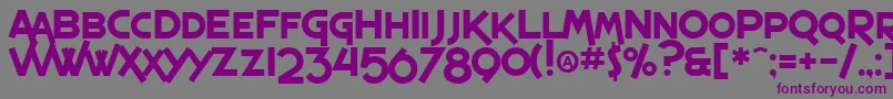 Шрифт SfEspressoShack – фиолетовые шрифты на сером фоне
