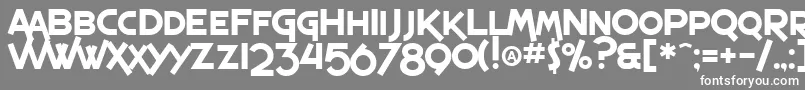 フォントSfEspressoShack – 灰色の背景に白い文字