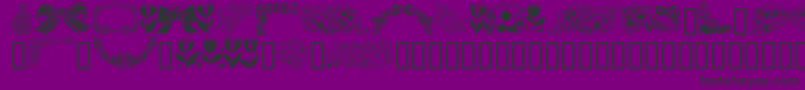 GeSpringtime-fontti – mustat fontit violetilla taustalla