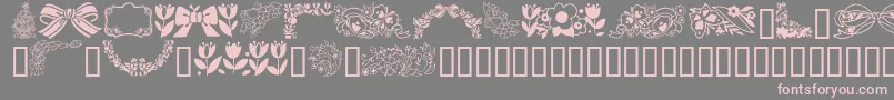 GeSpringtime Font – Pink Fonts on Gray Background