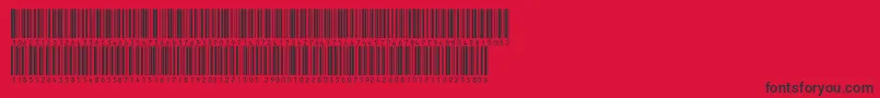 Fonte Inthrp72dltt – fontes pretas em um fundo vermelho