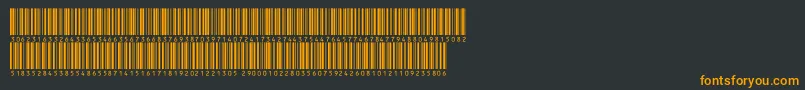 Шрифт Inthrp72dltt – оранжевые шрифты на чёрном фоне