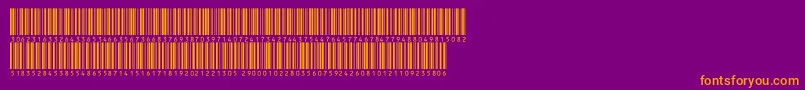Inthrp72dltt Font – Orange Fonts on Purple Background