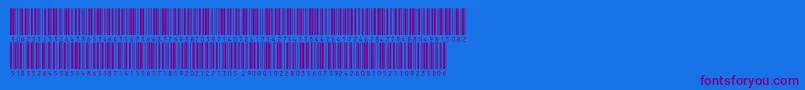 Inthrp72dltt Font – Purple Fonts on Blue Background