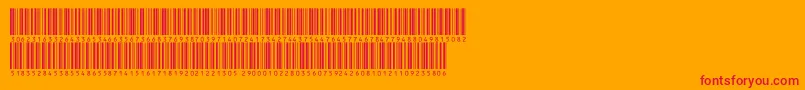 fuente Inthrp72dltt – Fuentes Rojas Sobre Fondo Naranja