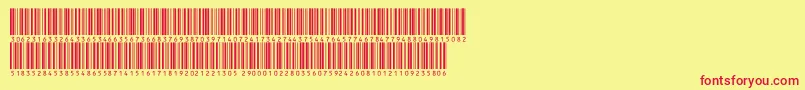 Inthrp72dltt-fontti – punaiset fontit keltaisella taustalla
