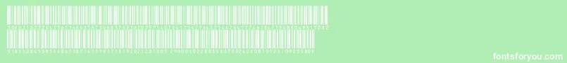 Inthrp72dltt-Schriftart – Weiße Schriften auf grünem Hintergrund
