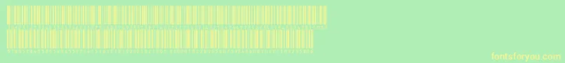 Inthrp72dltt Font – Yellow Fonts on Green Background
