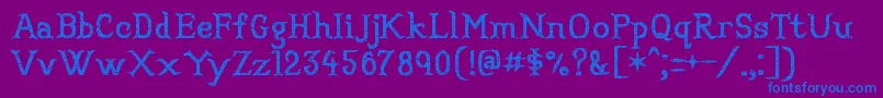 Convincingpirate Font – Blue Fonts on Purple Background