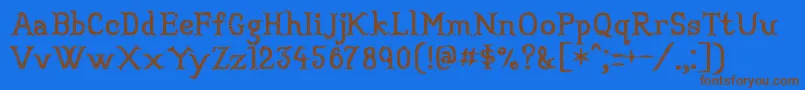 Convincingpirate Font – Brown Fonts on Blue Background