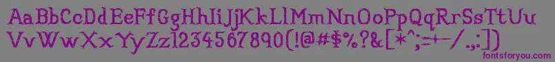 Convincingpirate Font – Purple Fonts on Gray Background